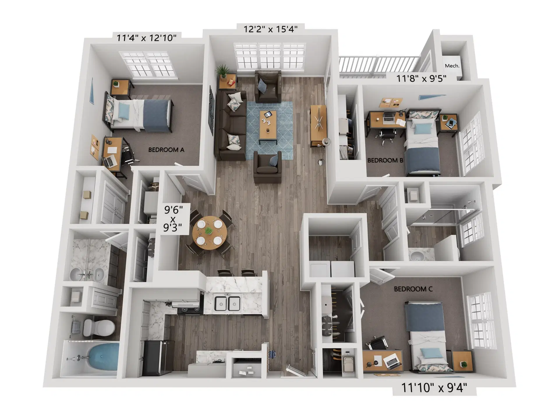 Shiloh Green, Kennesaw – 3 Bed 2 Bath