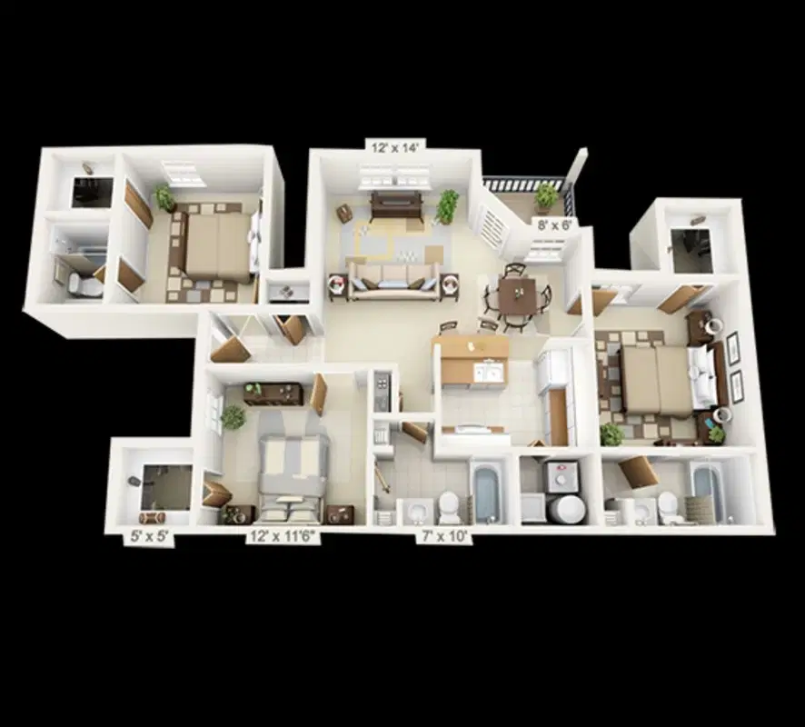 Spyglass, Gainsville – 3 Bed 3 Bath