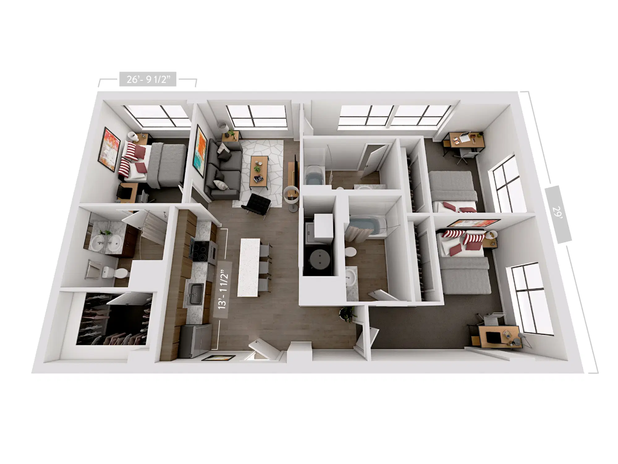 Everly On The Loop, St Louis – Room in 3 Bedroom 3 Bathroom | C2