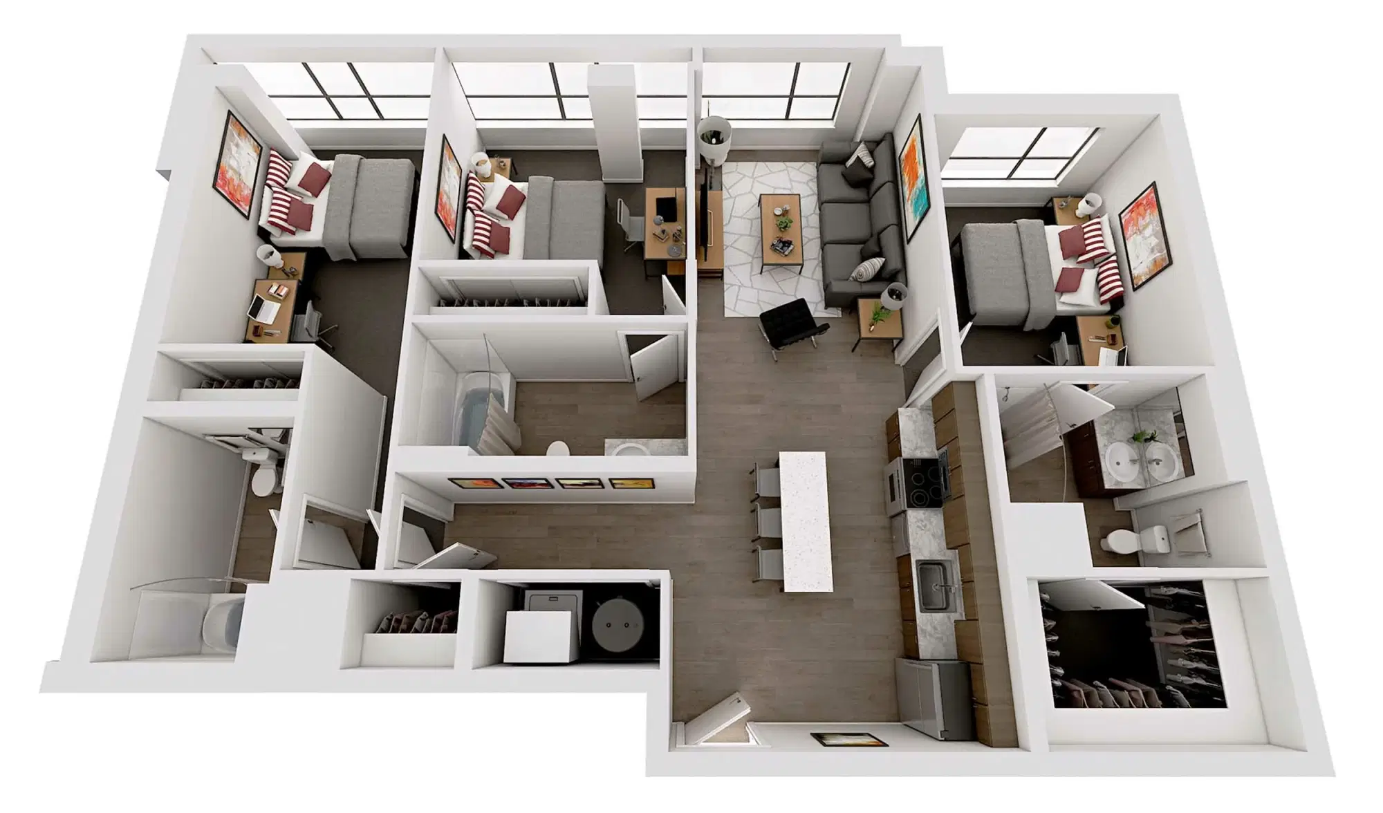 Everly On The Loop, St Louis – Room in 3 Bedroom 3 Bathroom | C6