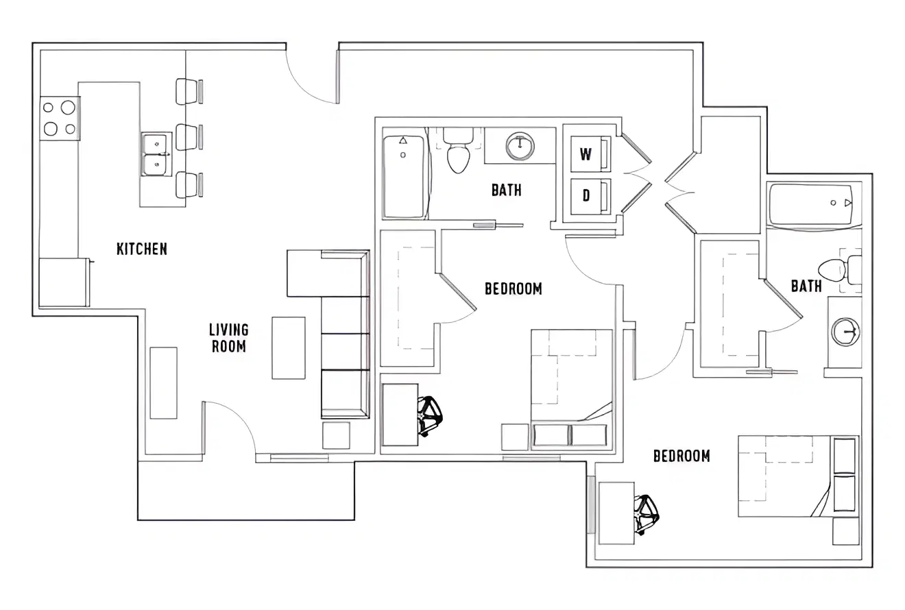 U Pointe On Speight, Waco – Room in 2 Bed - 2 Bath