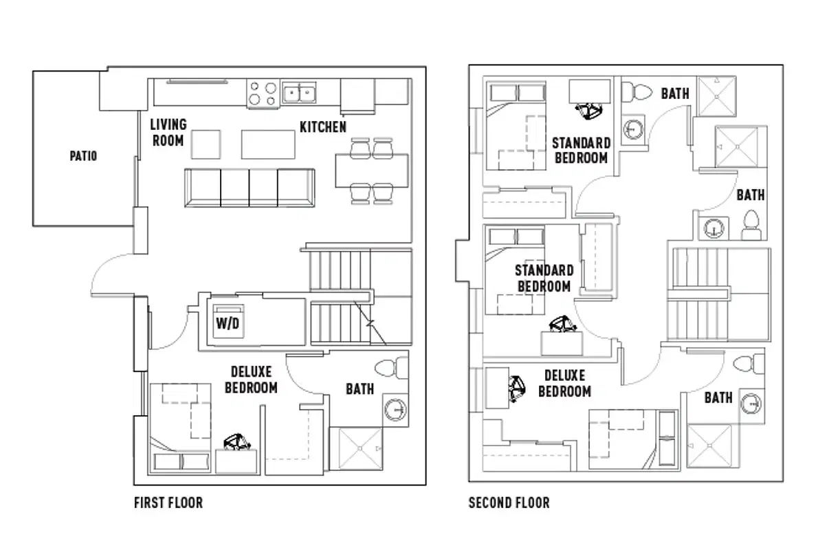 Campus Edge On Pierce, West Lafayette – Room in 4 Bed - 4 Bath Townhome