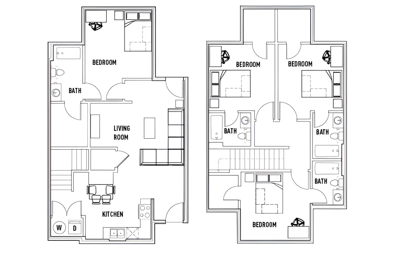 U Club Binghamton, Vestal – Room in 4 Bed - 4 Bath Townhome