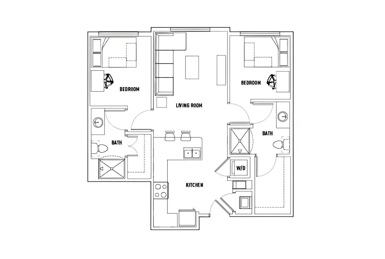 U Centre On College, Clemson – Room in 2 Bed - 2 Bath C