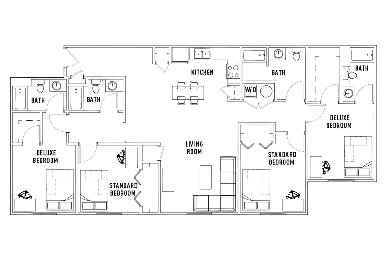 University Crossings, Charlotte – 4 Bed 4 Bath | C
