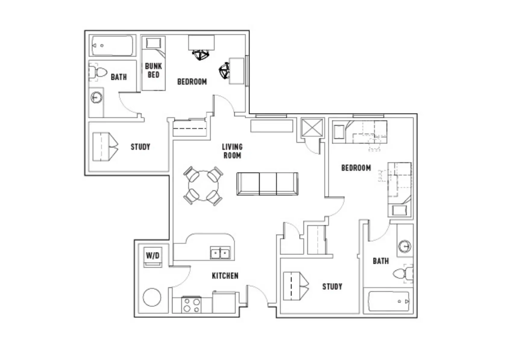 Grandmarc Seven Corners, Minneapolis – Room in 2 Bed - 2 Bath B Shared