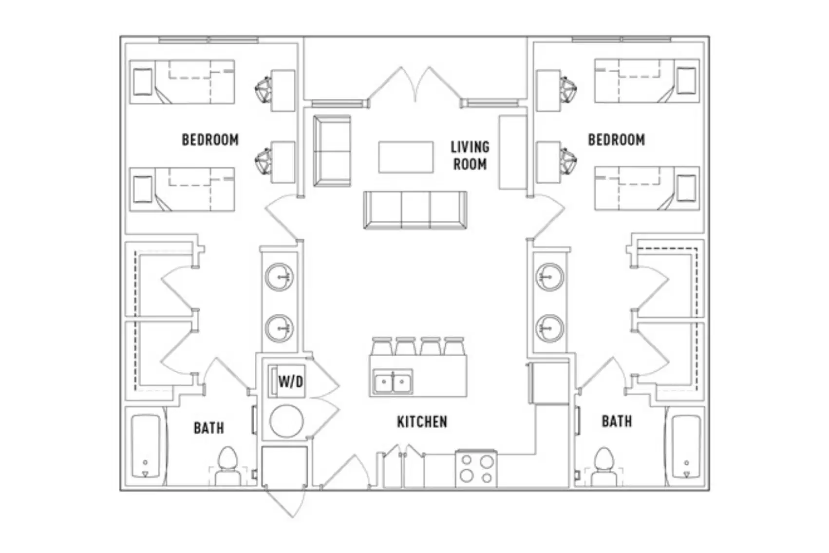 The Arlie, Arlington – Room in 2 Bed - 2 Bath B