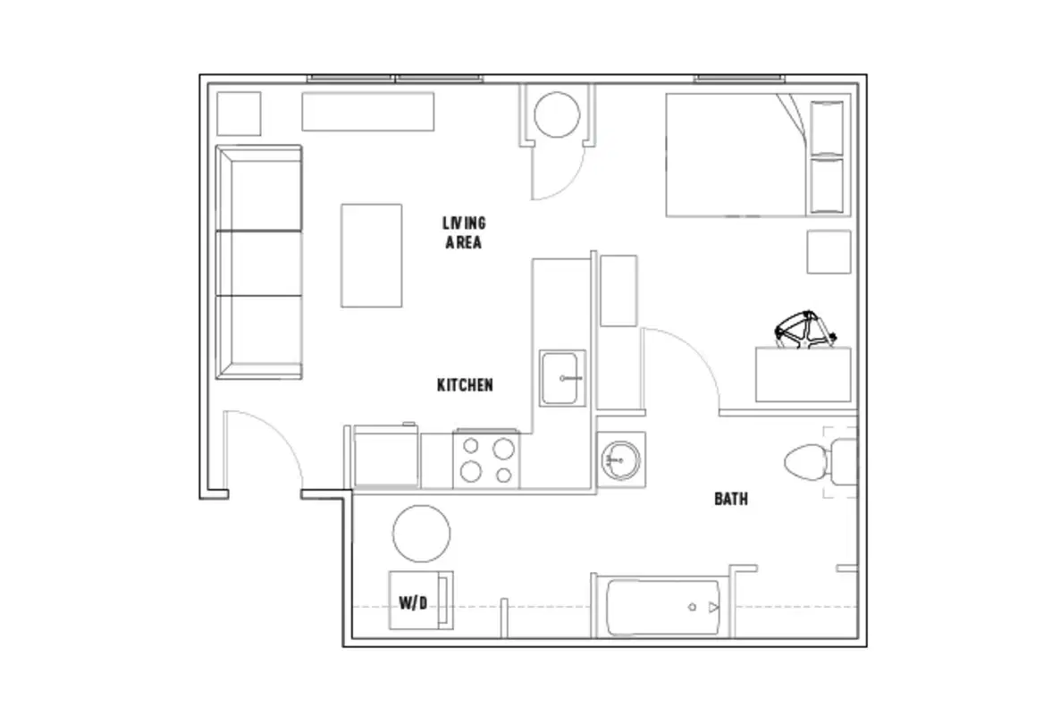 The Lodges, East Lansing – Studio B