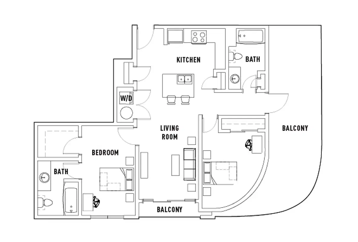 Crest At Pearl, Austin – Room in 2 Bed - 2 Bath C