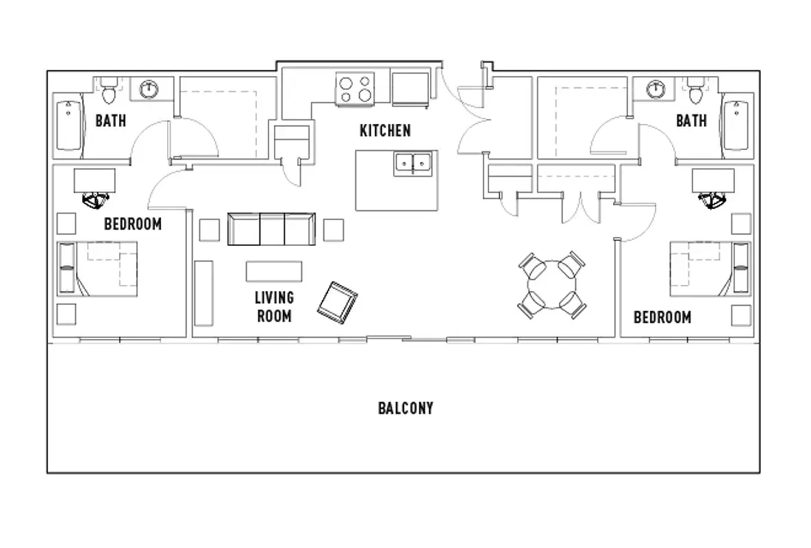 Crest At Pearl, Austin – Room in 2 Bed - 2 Bath D