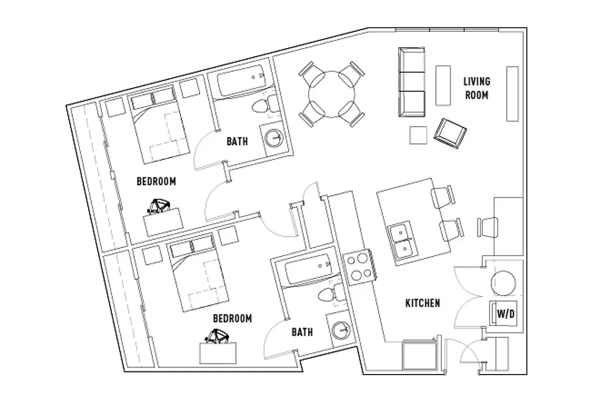 Crest At Pearl, Austin – Room in 2 Bed - 2 Bath H