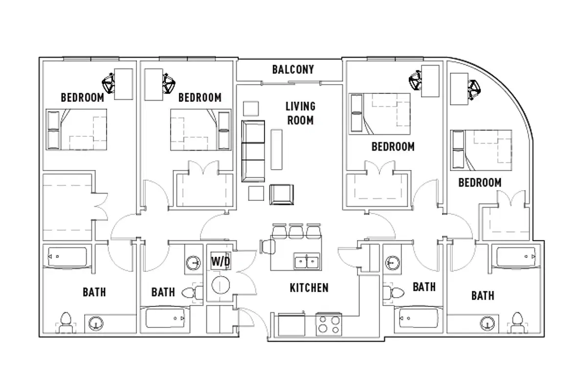 Crest At Pearl, Austin – Room in 4 Bed - 4 Bath C