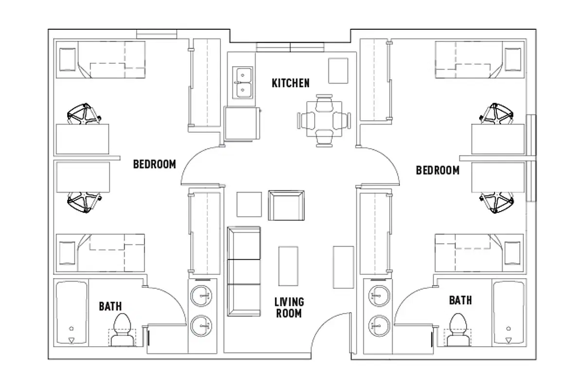 The Callaway House, Austin – Room in 2 Bed - 2 Bath Suite Double