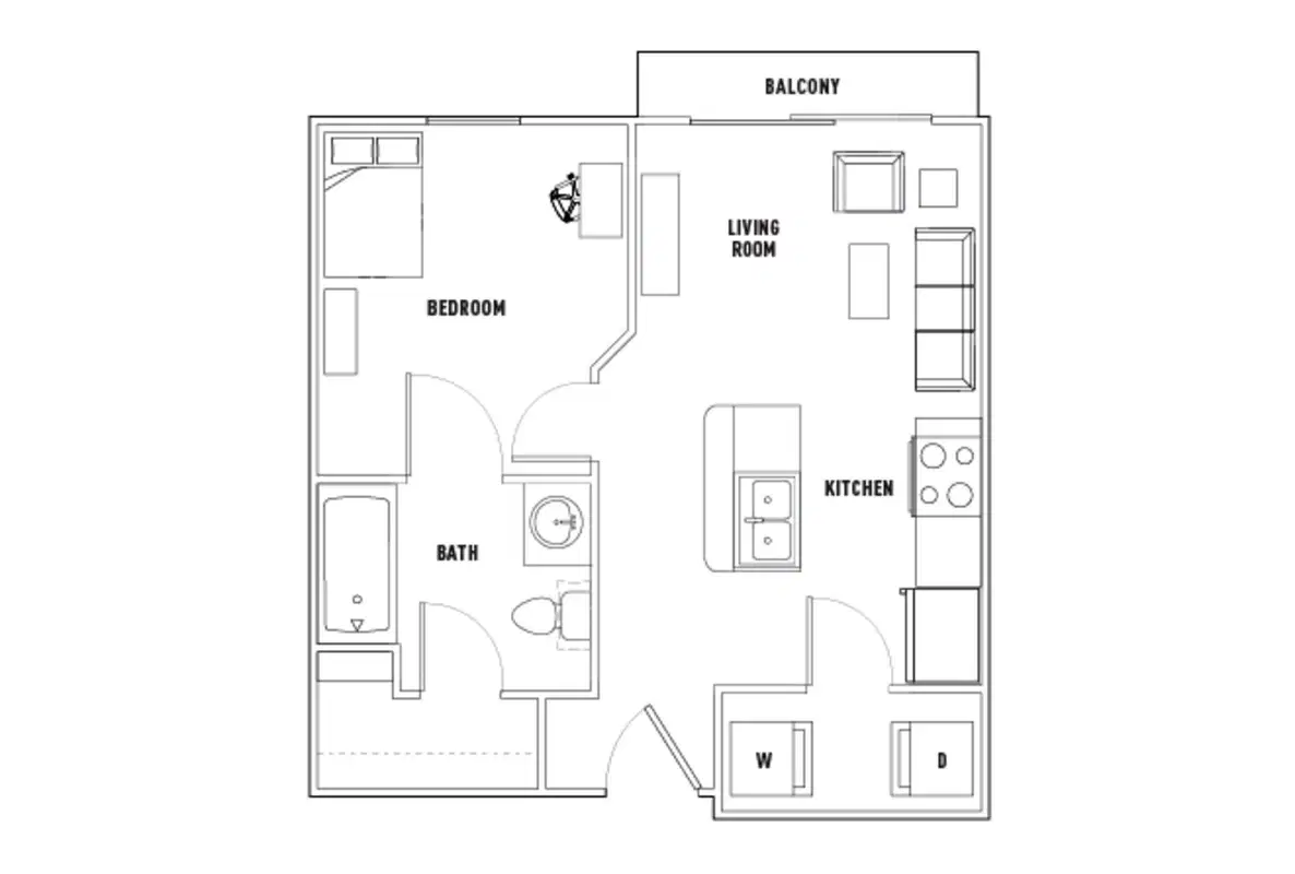26 West, Austin – 1 Bed - 1 Bath Smart