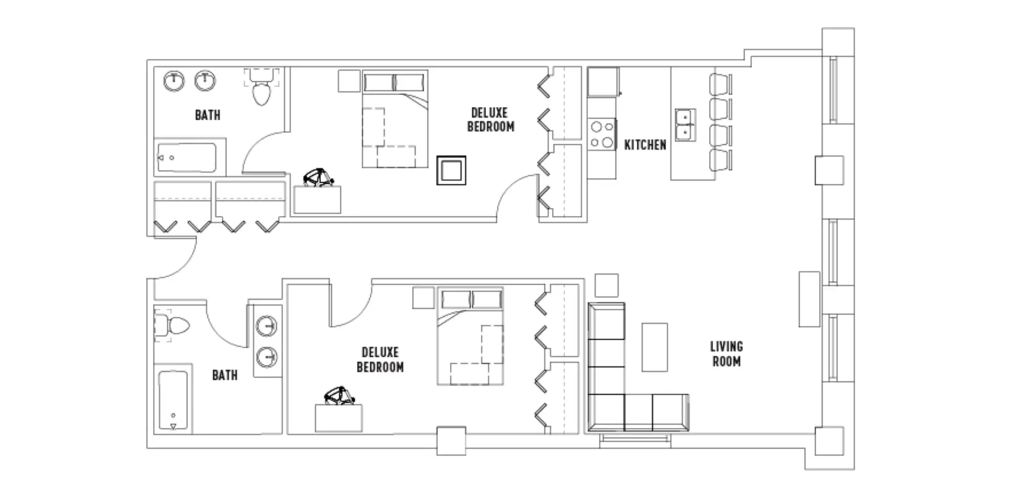 University Crossings, Philadelphia – Room in 2 Bed - 2 Bath C Private Deluxe