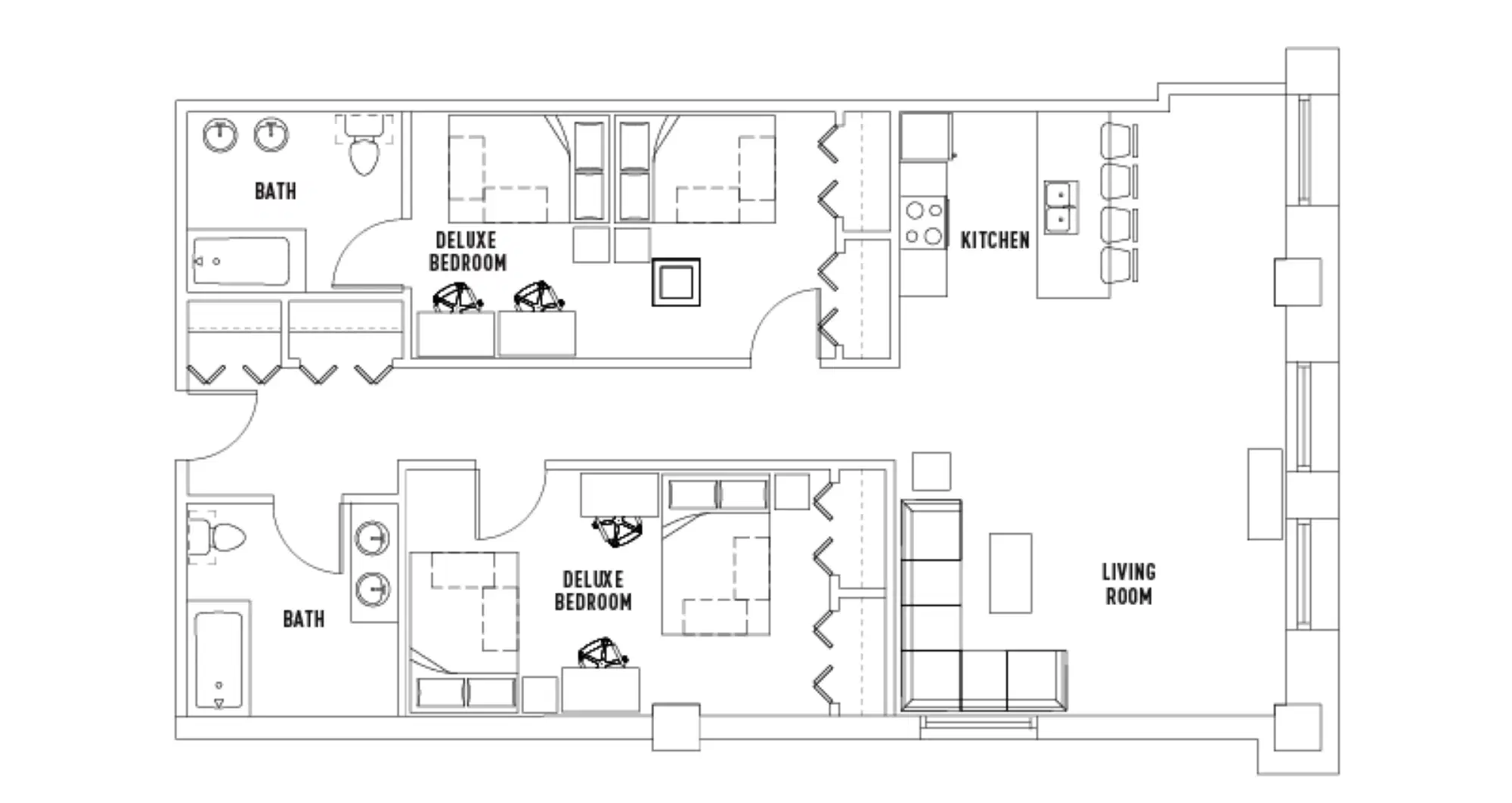 University Crossings, Philadelphia – Room in 2 Bed - 2 Bath C Shared Deluxe