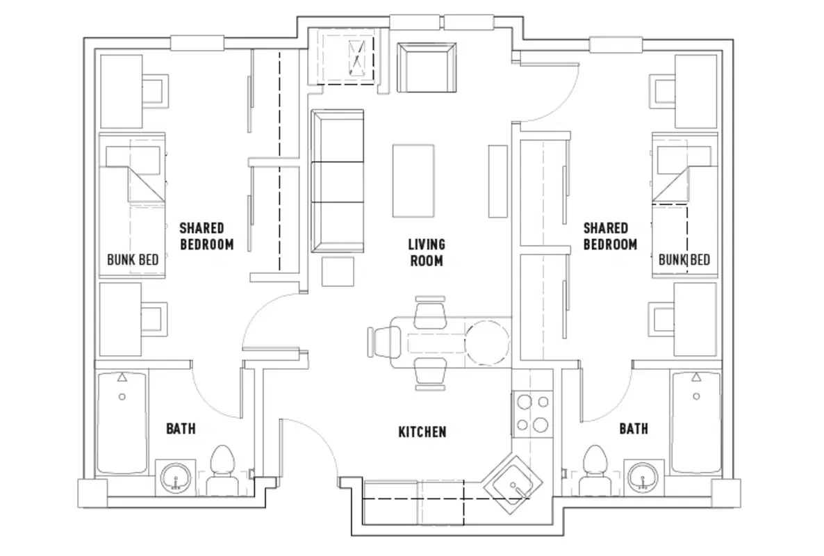 University Village Temple, Philadelphia – Room in 2 Bed - 2 Bath Shared