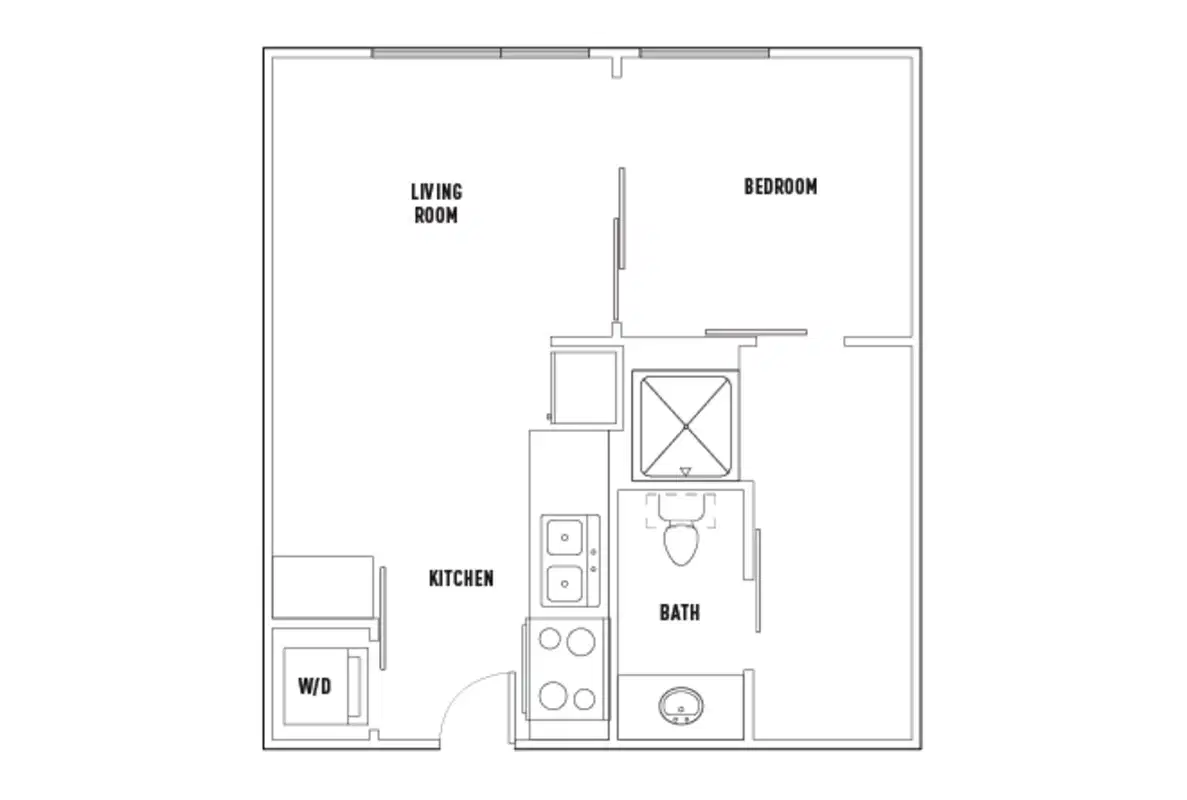 Twelve At U District, Seattle – 1 Bed - 1 Bath B Deluxe