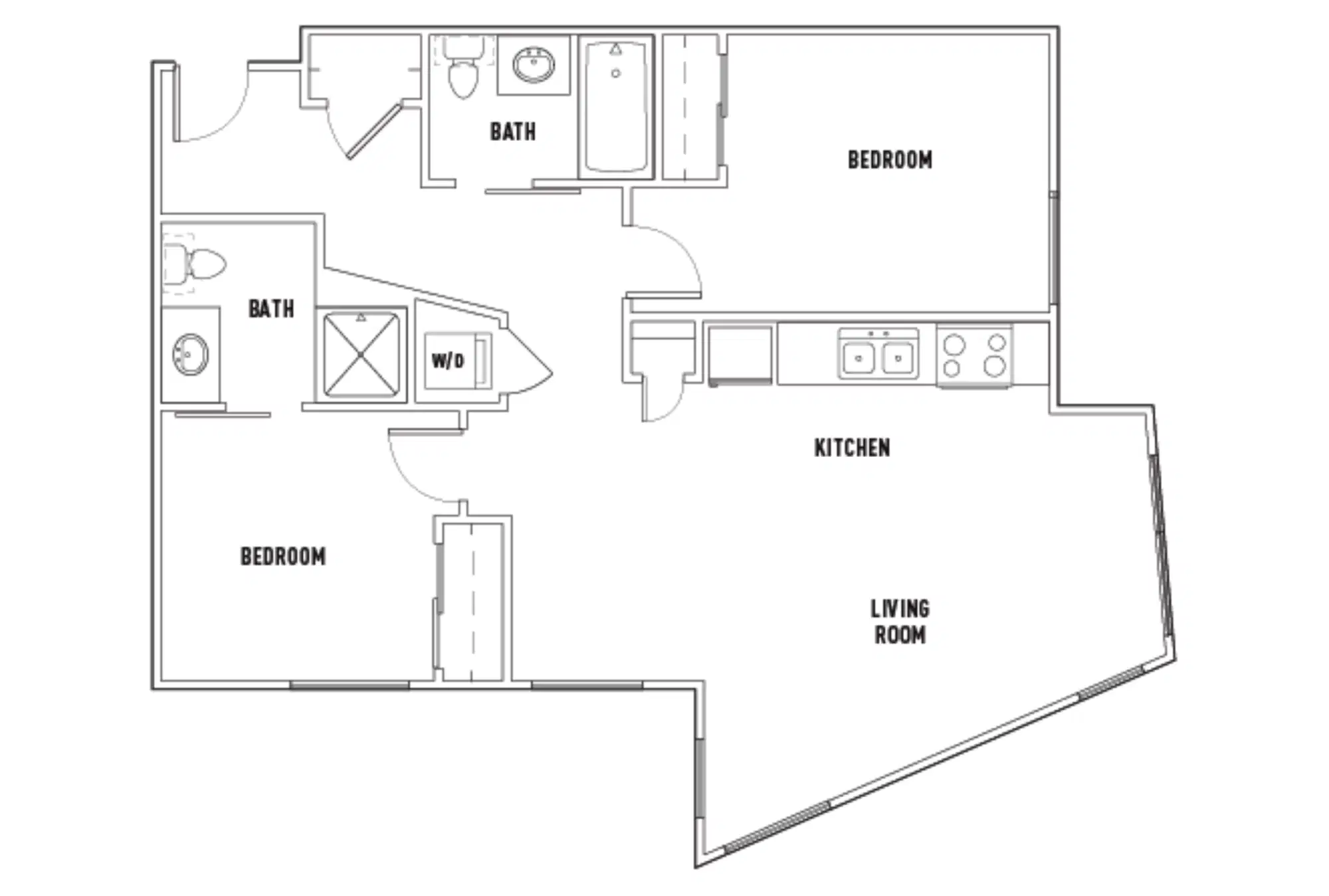 Twelve At U District, Seattle – Room in 2 Bed - 2 Bath D