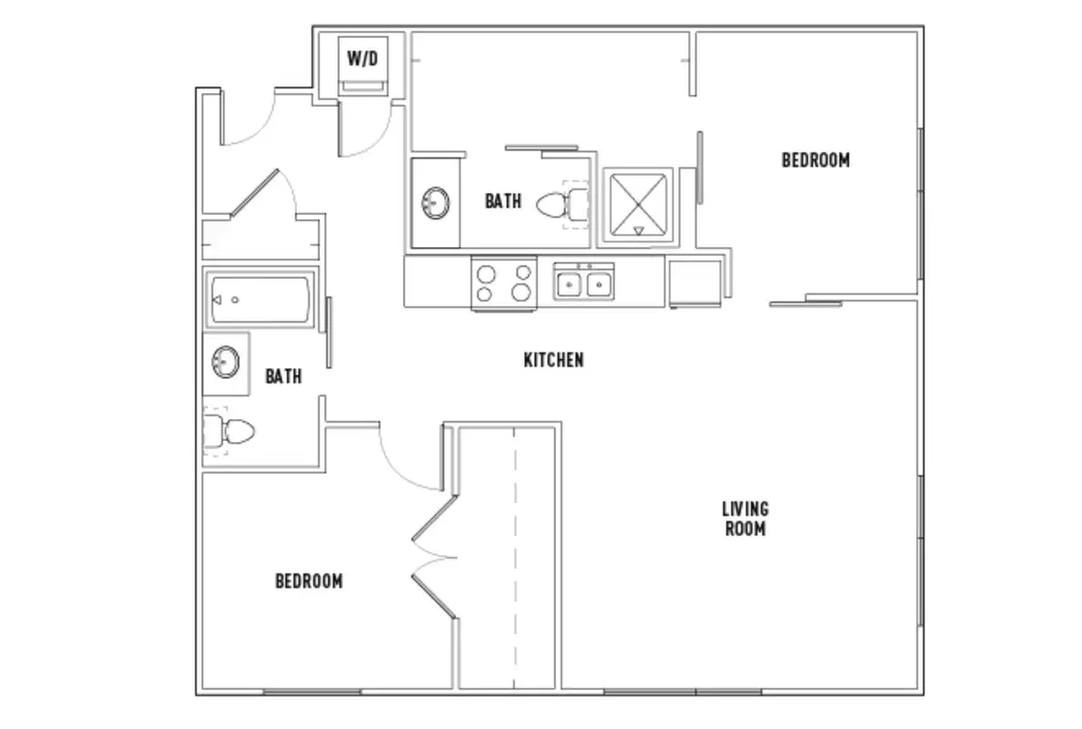 Twelve At U District, Seattle – Room in 2 Bed - 2 Bath E Shared