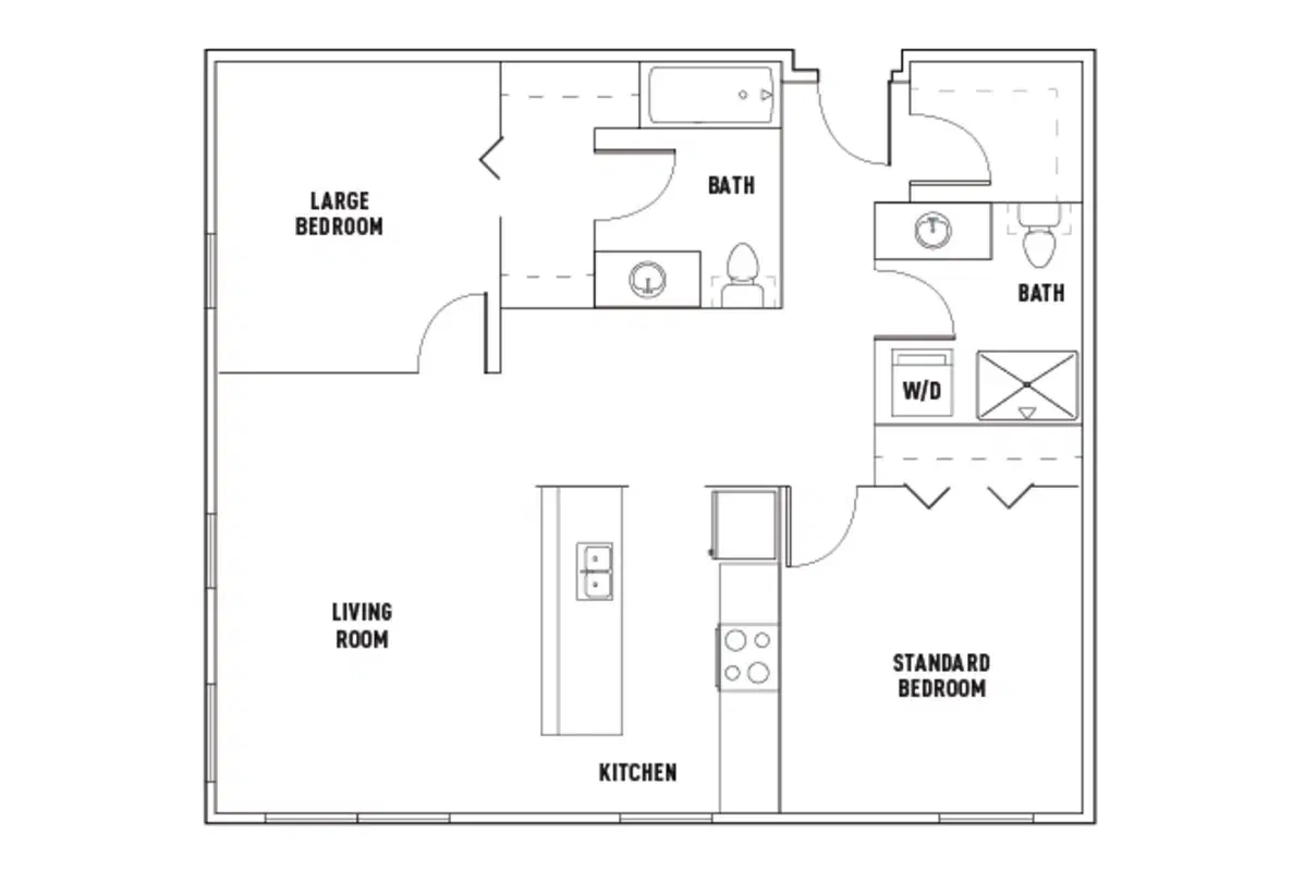 Bridges At 11th, Seattle – Room in 2 Bed - 2 Bath D