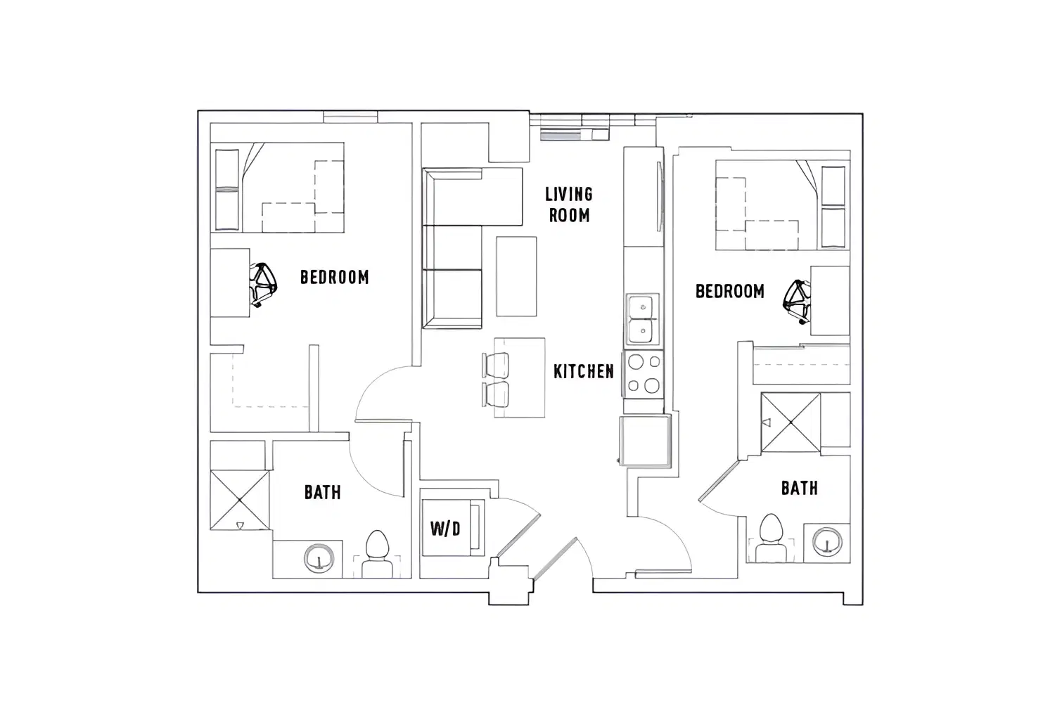 The 515, Eugene – Room in 2 Bed - 2 Bath B
