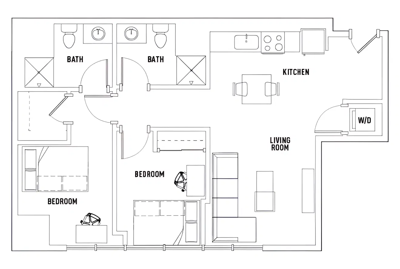 959 Franklin, Eugene – Room in 2 Bed - 2 Bath E