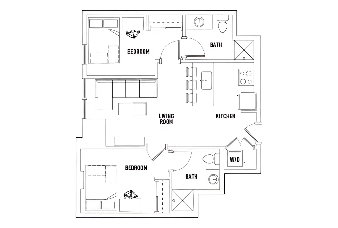 959 Franklin, Eugene – Room in 2 Bed - 2 Bath D