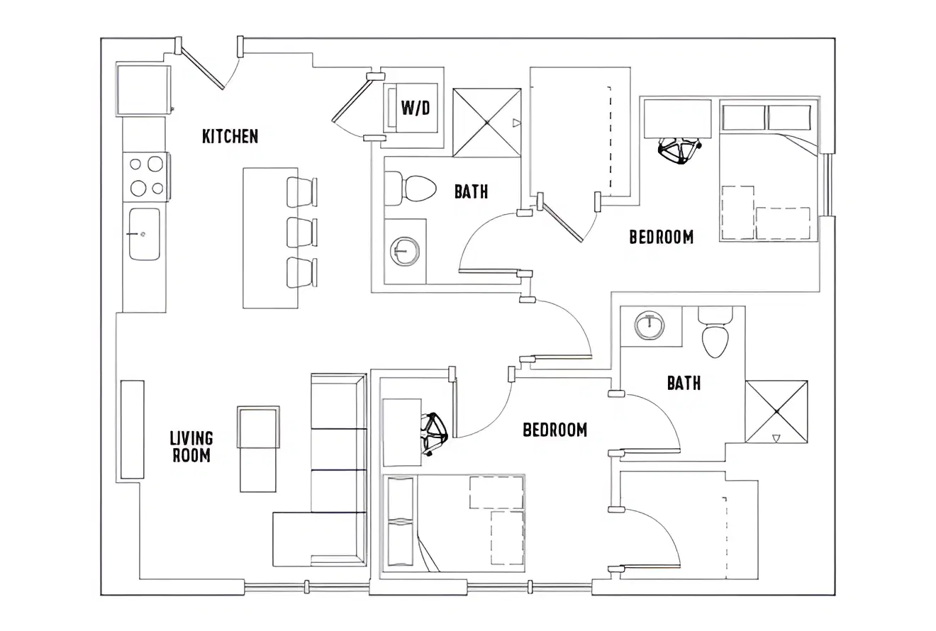 959 Franklin, Eugene – Room in 2 Bed - 2 Bath F