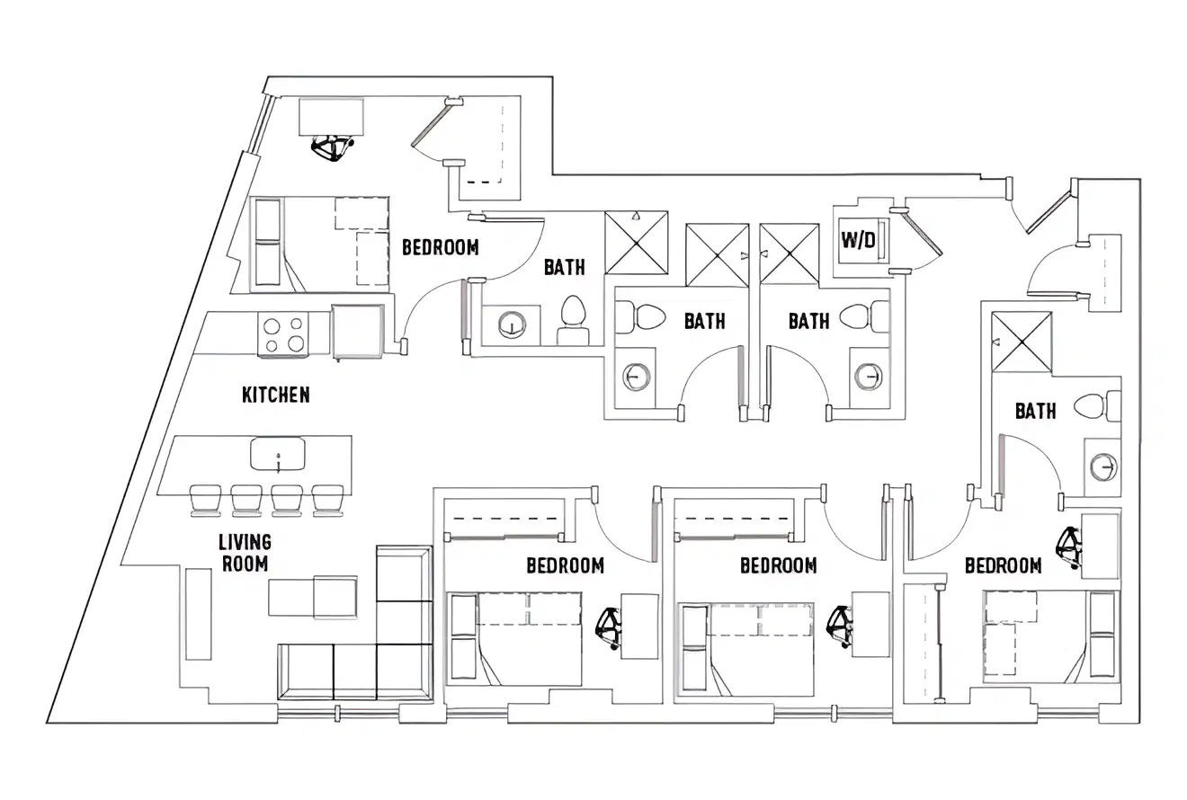 959 Franklin, Eugene – Room in 4 Bed - 4 Bath B