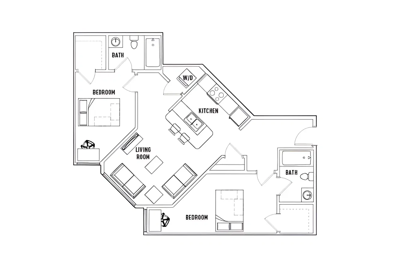 1200 West Marshall, Richmond – Room in 2 Bed - 2 Bath D