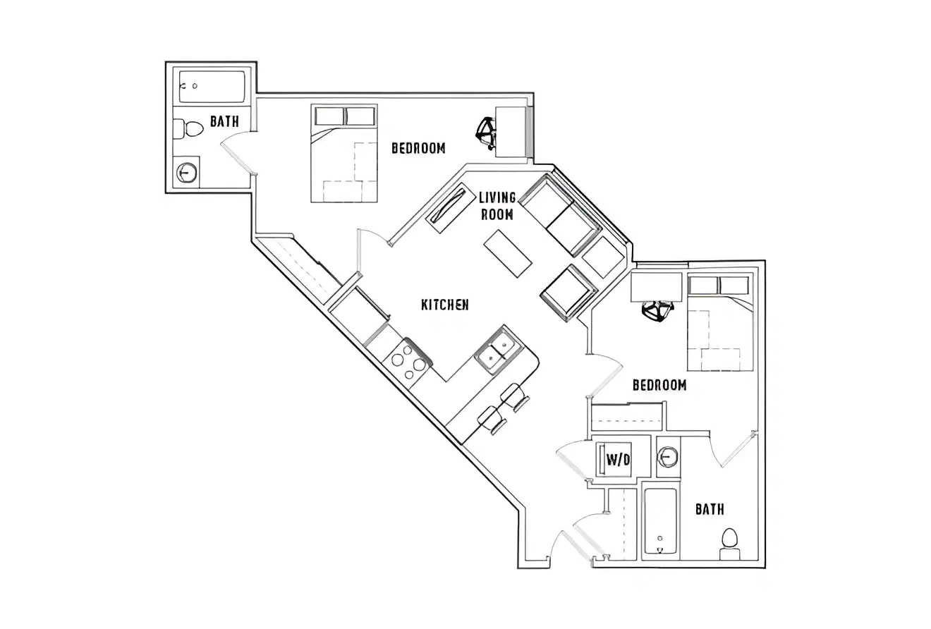 1200 West Marshall, Richmond – Room in 2 Bed - 2 Bath B