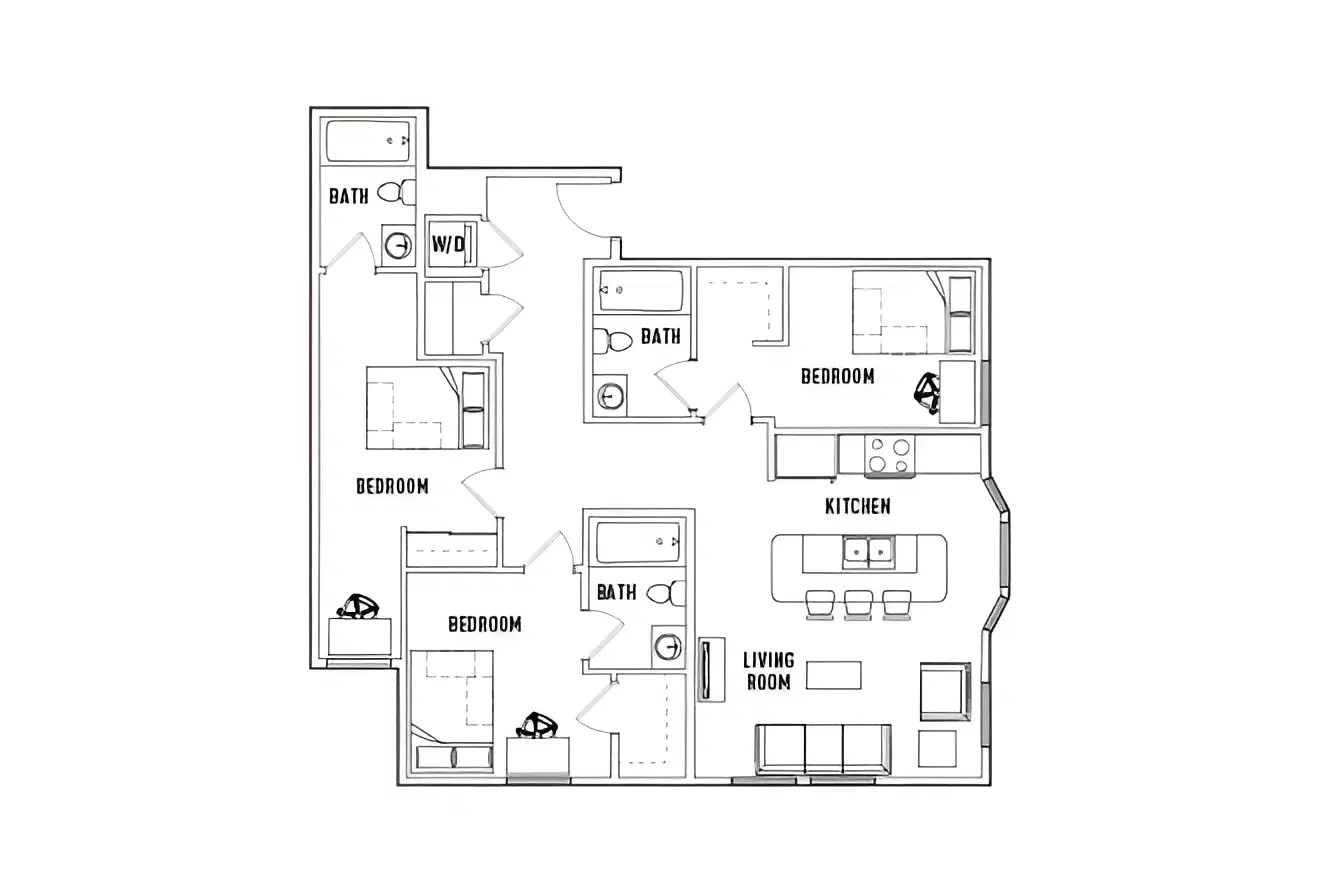 1200 West Marshall, Richmond – Room in 3 Bed - 3 Bath F