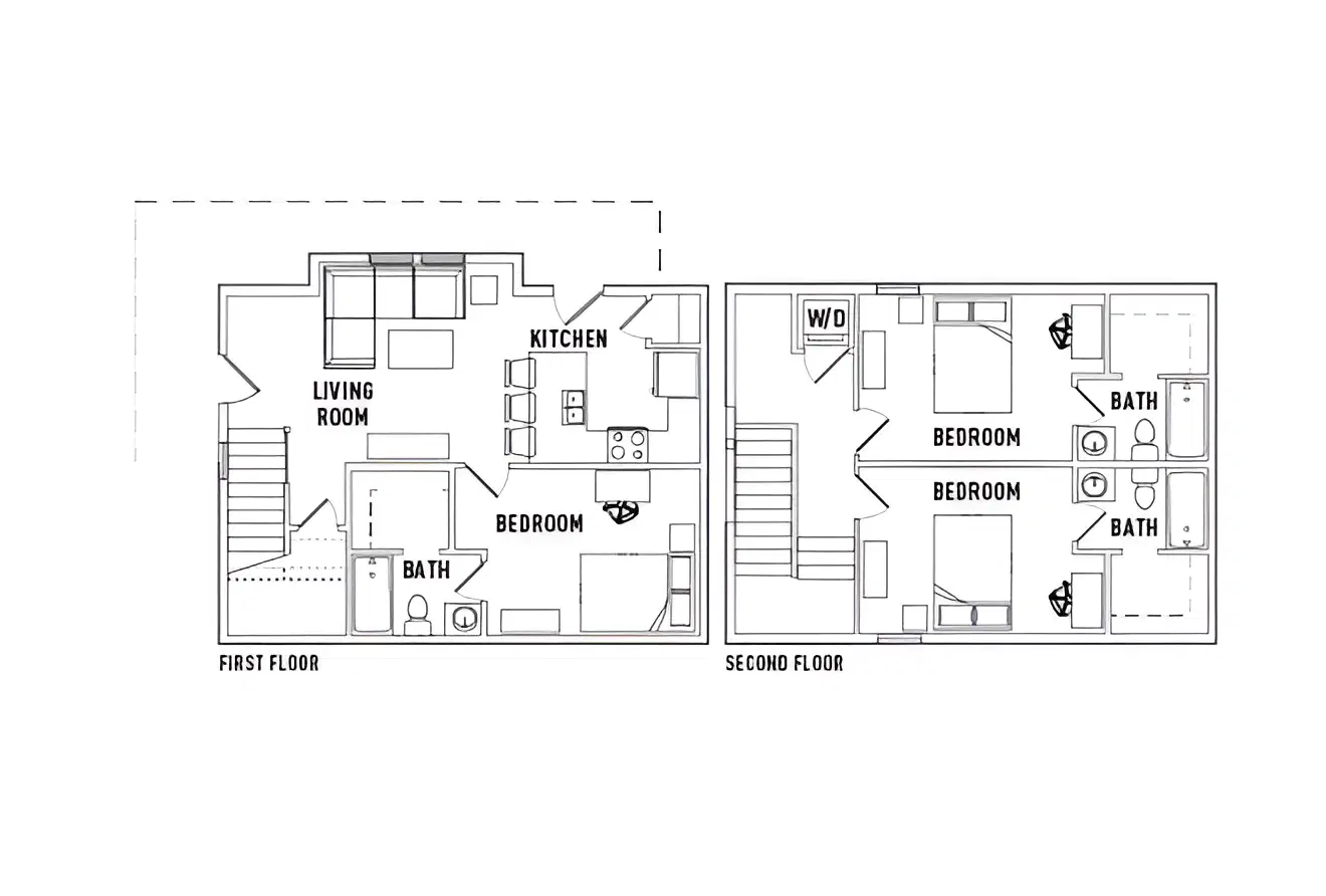 The Cottages Of Durham, Durham – Room in 3 Bed - 3 Bath Duplex