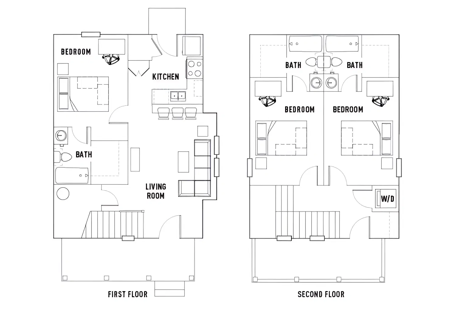 The Cottages Of Durham, Durham – Room in 3 Bed - 3 Bath Cottage B