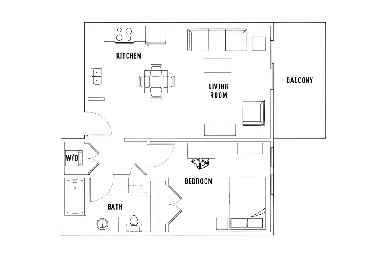 Park Point, Rochester – 1 Bed - 1 Bath B