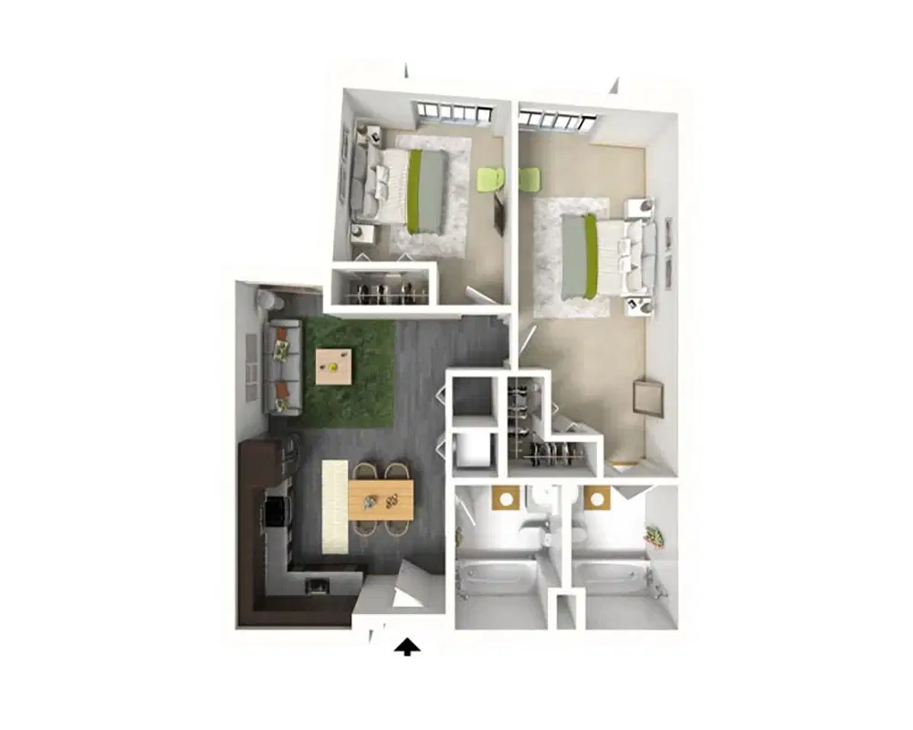 Stonefire Berkeley, Berkeley – Room in 2 Bedroom 2 Bathroom | C1