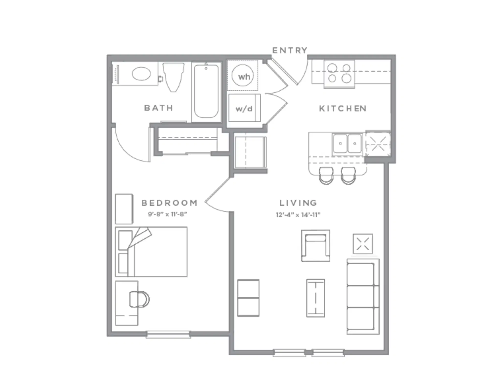 GrandMarc At Tallahassee, Tallahassee – Room in 1 Bedroom 1 Bathroom | A2