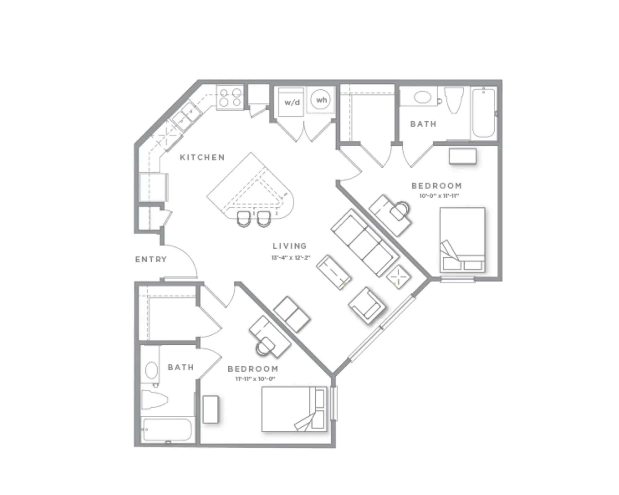 GrandMarc At Tallahassee, Tallahassee – Room in 2 Bedroom 2 Bathroom | B2