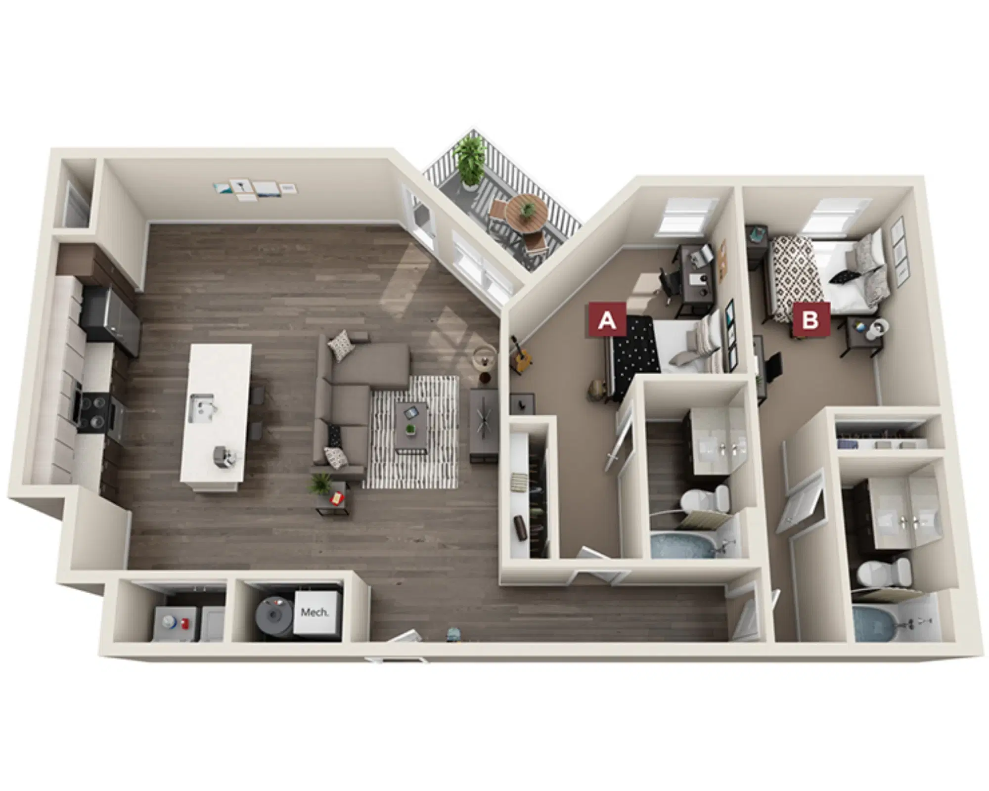 Standard Flagstaff, Flagstaff – The Redbud Room in 2 Bedroom 2 Bathroom