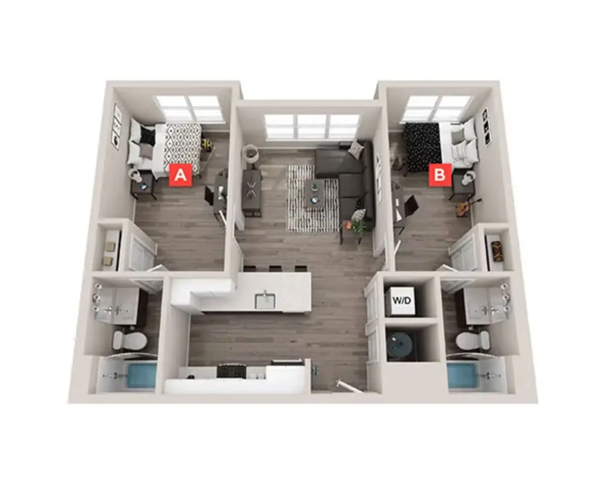 Standard at Bloomington, Bloomington – Bristol Room in 2 Bedroom 2 Bathroom