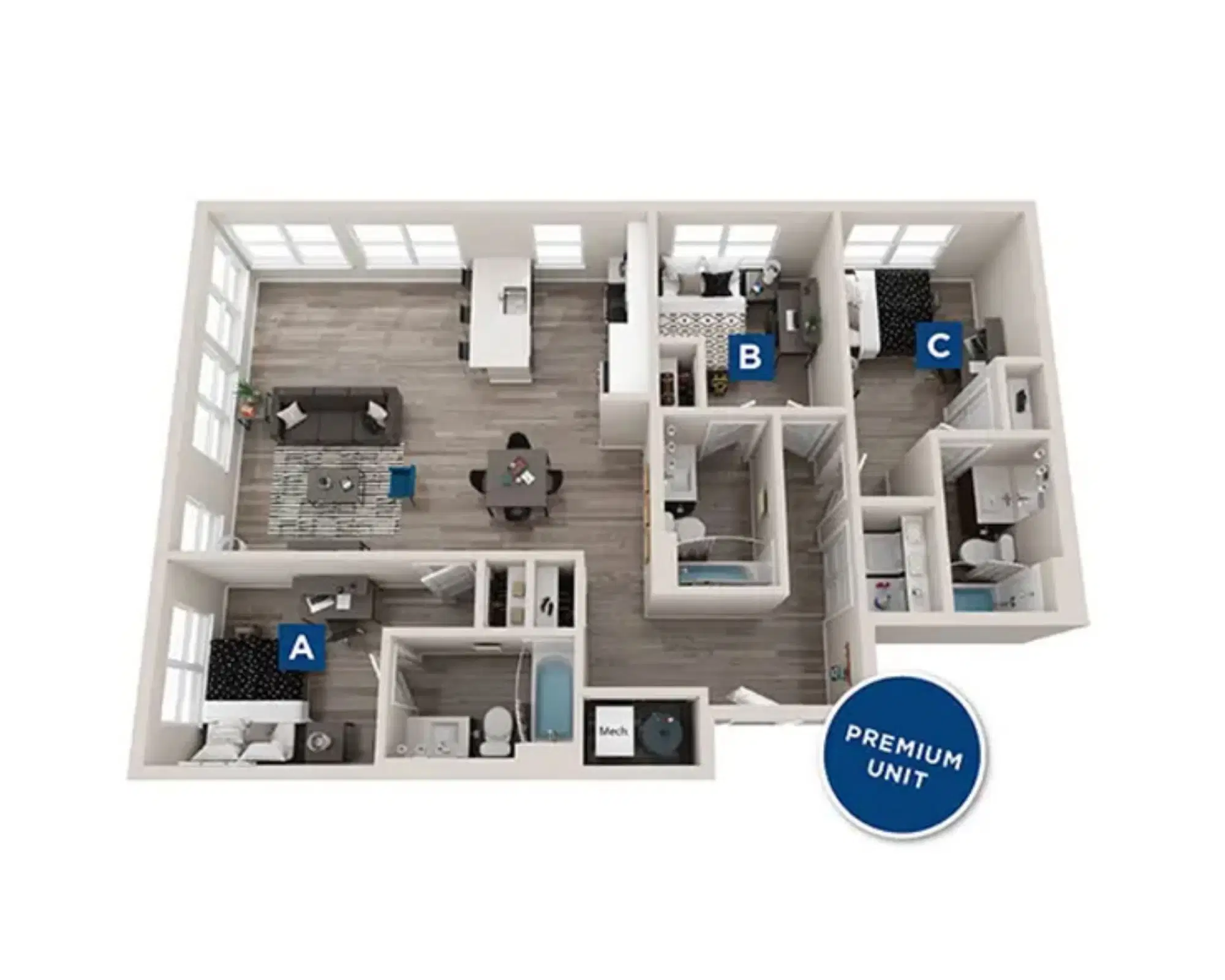 Standard at Bloomington, Bloomington – Chastain Room in 3 Bedroom 3 Bathroom