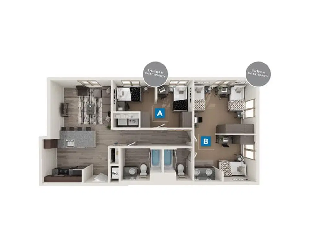 The Standard, Berkeley – Bristol Room in 2 Bedroom 2 Bathroom