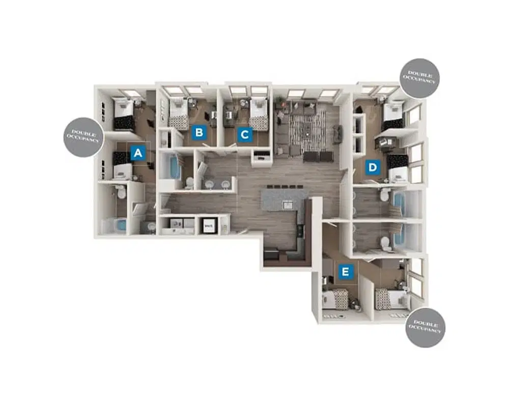 The Standard, Berkeley – Fulton Room in 5 Bedroom 4 Bathroom