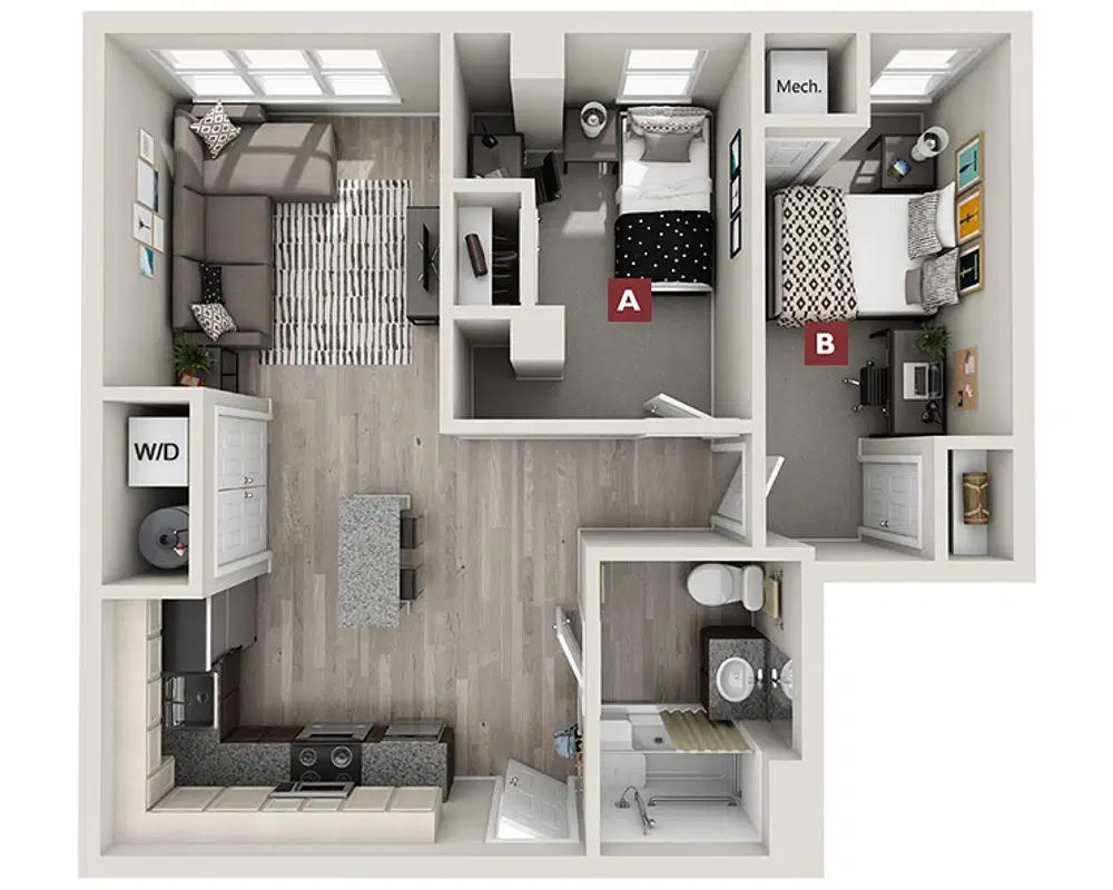 Standard at New Brunswick, New Brunswick – Beacon Room in 2 Bedroom 1 Bathroom
