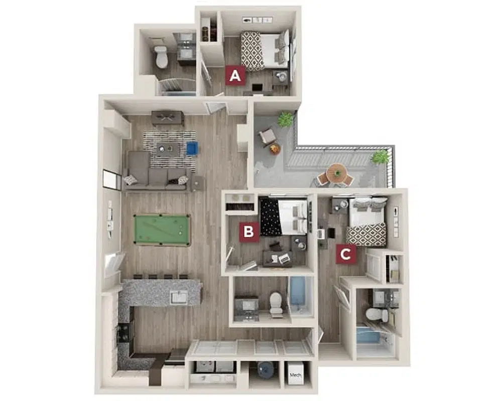 The Standard, Austin – Camden Premium Room in 3 Bedroom 3 Bathroom