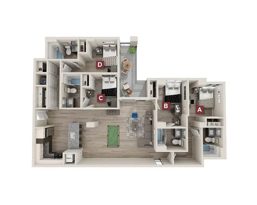 The Standard, Austin – Downing Premium Room in 4 Bedroom 4 Bathroom