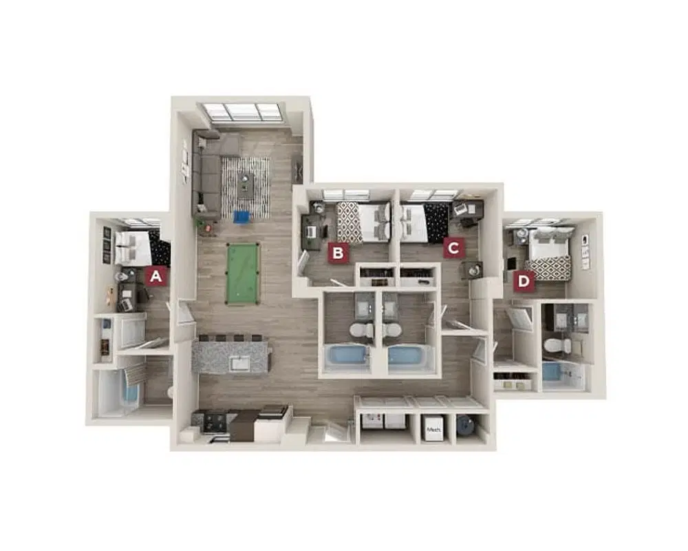 The Standard, Austin – Derby Premium Room in 4 Bedroom 4 Bathroom