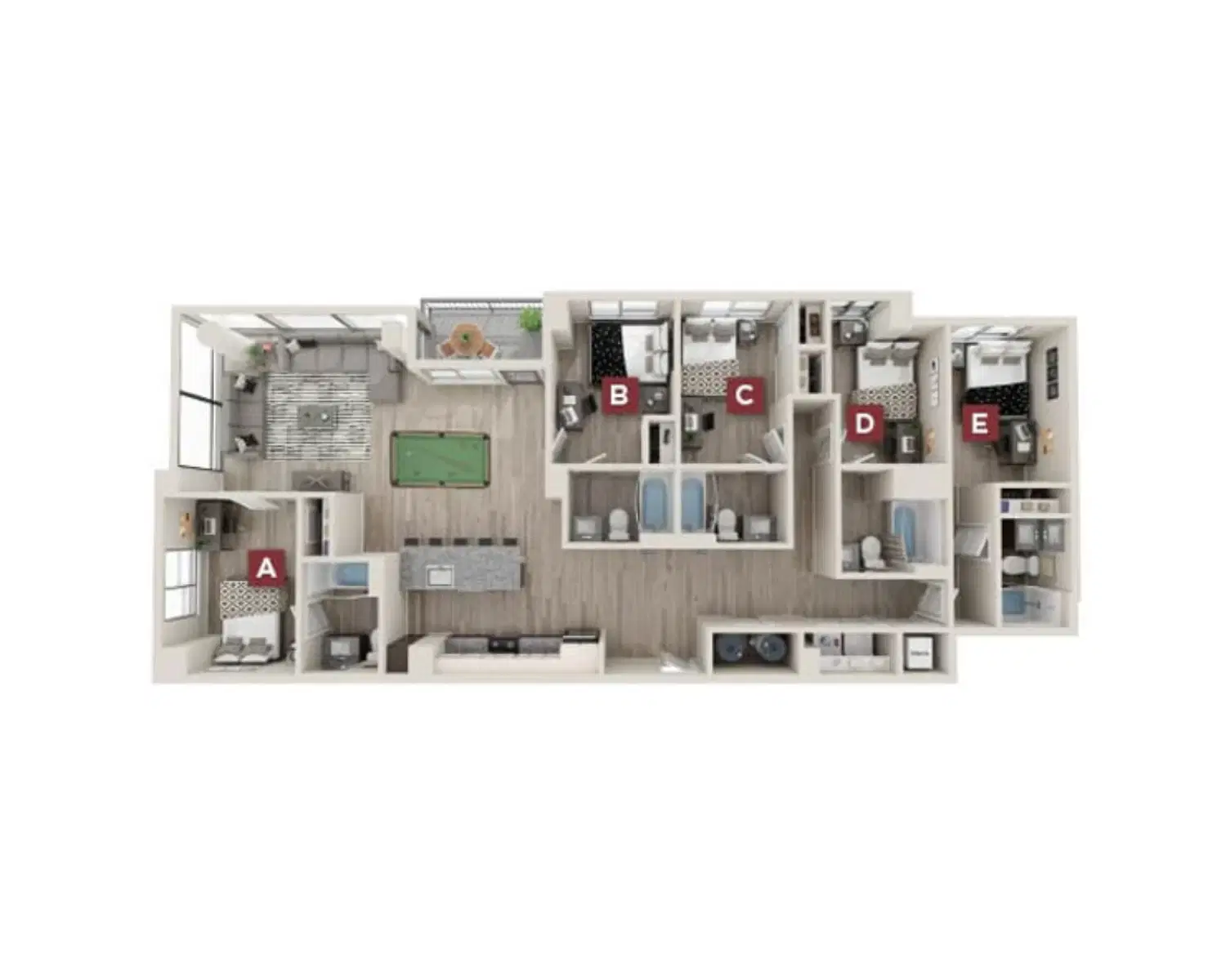 The Standard, Austin – Filmore Premium Room in 5 Bedroom 5 Bathroom
