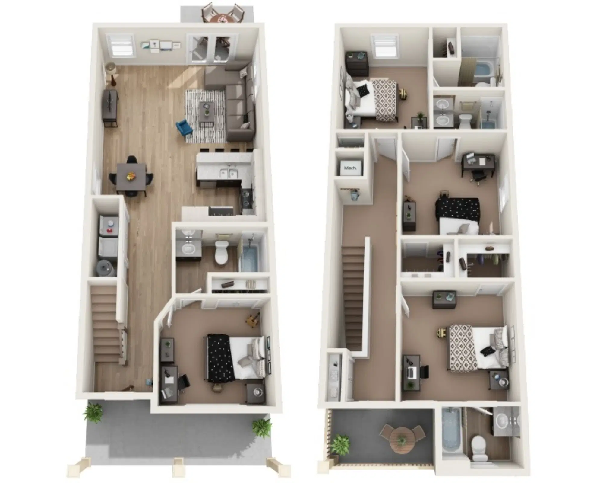 The Retreat At Denton, Denton – Hickory Room in 4 Bedroom 4 Bathroom